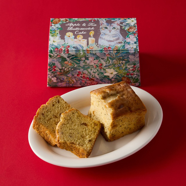 りんごと紅茶のバタースコッチケーキ